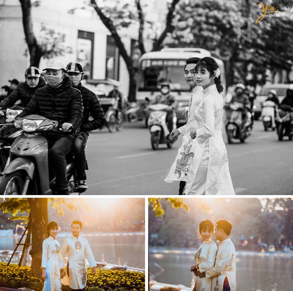 chụp ảnh cưới tại Bờ Hồ