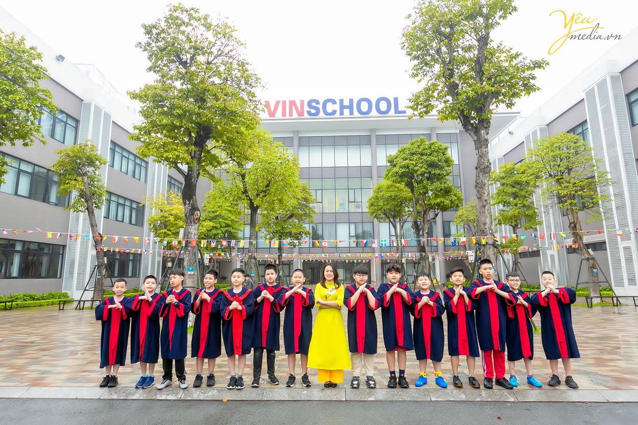 Chụp ảnh kỷ yếu cuối năm học cho học sinh trường Vinschool