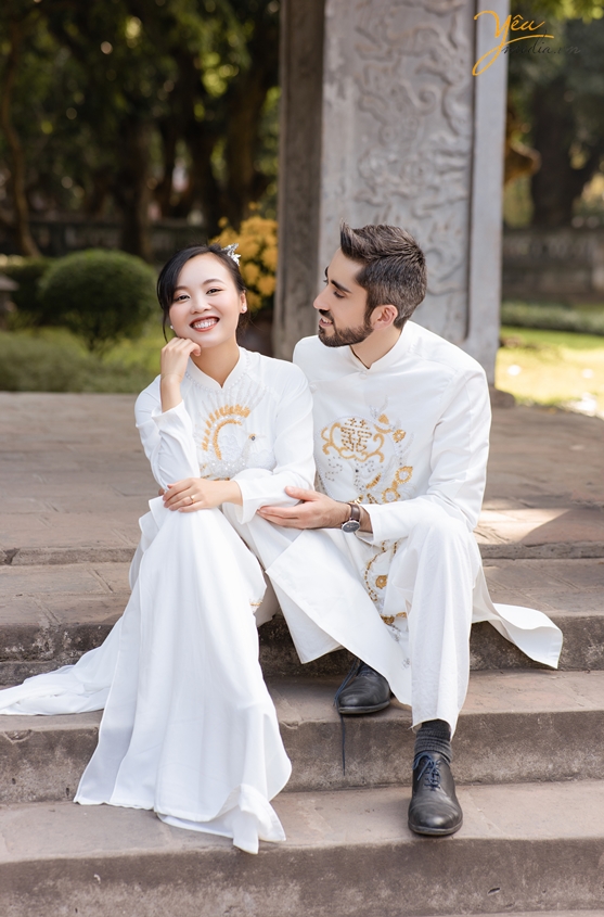 Bộ ảnh cưới đẹp lãng mạn và ngập tràn hạnh phúc của cặp Việt - Pháp