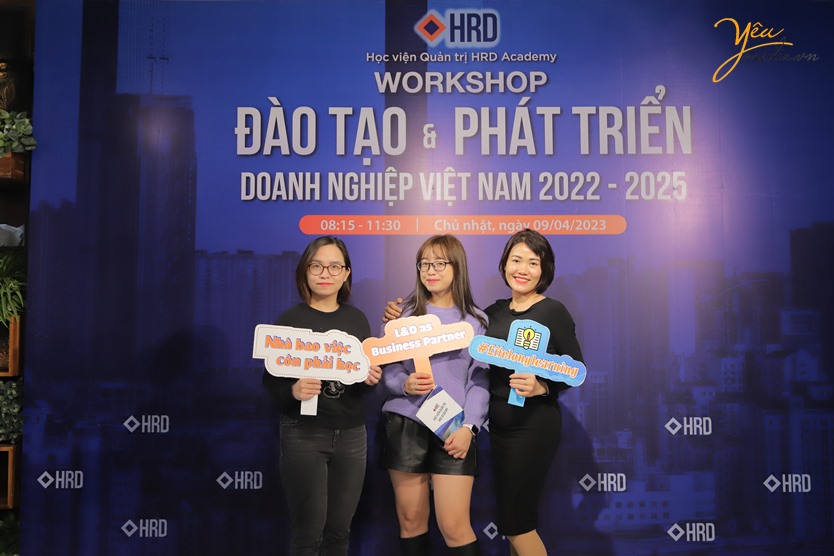 Chụp ảnh sự kiện Workshop đào tạo & phát triển doanh nghiệp Việt Nam 2022-2025 của Học viện Quản trị HRD Academy 