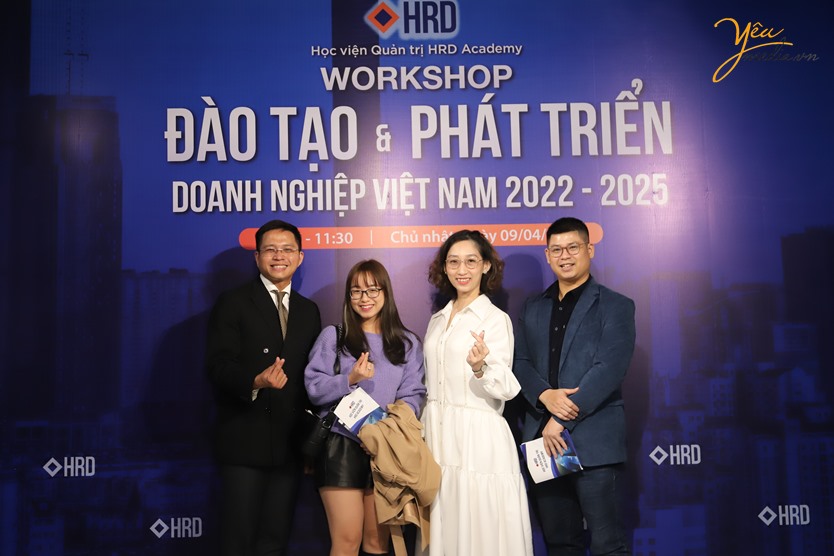 Chụp ảnh sự kiện Workshop đào tạo & phát triển doanh nghiệp Việt Nam 2022-2025 của Học viện Quản trị HRD Academy 