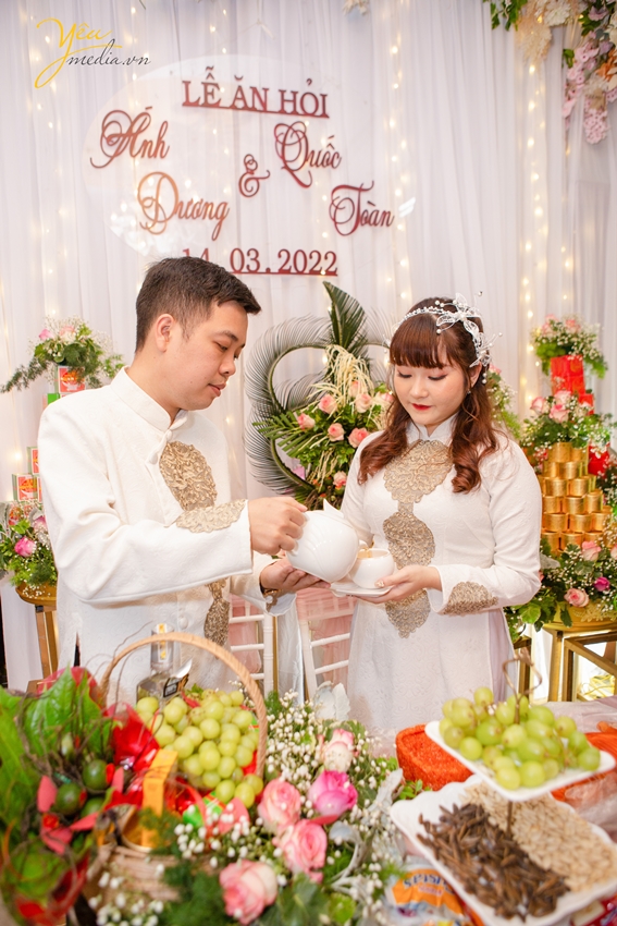 Ảnh chụp cưới hỏi truyền thống của cặp đôi Quốc Toàn - Ánh Dương