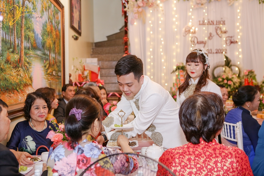 Ảnh chụp cưới hỏi truyền thống của cặp đôi Quốc Toàn - Ánh Dương