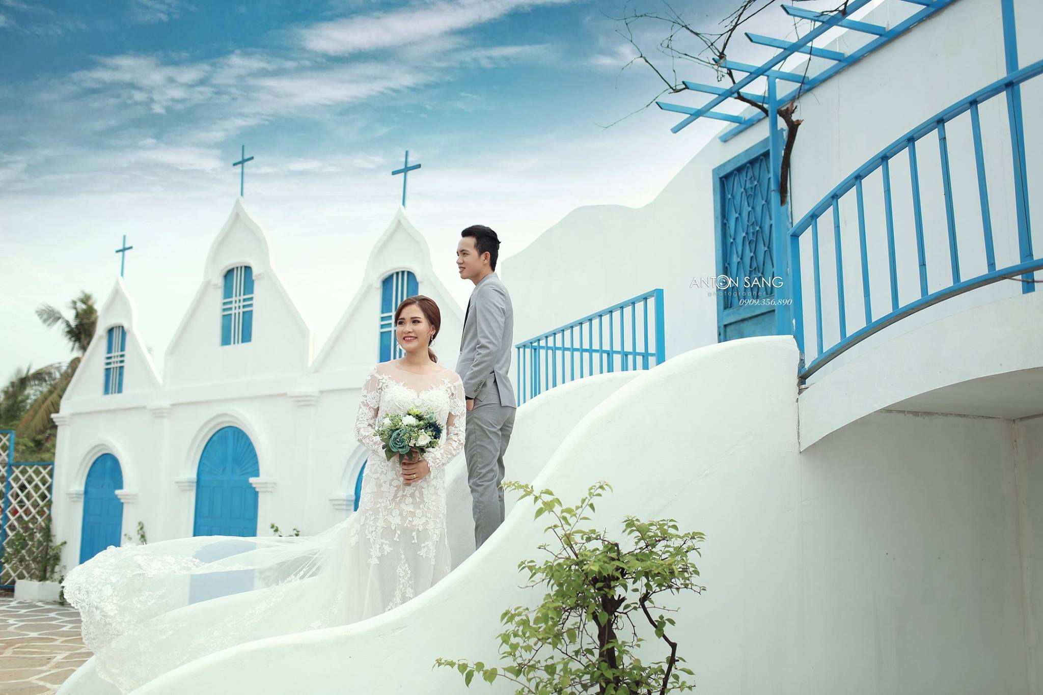chụp ảnh cưới tại phim trường L'amour ở Hồ Chí Minh