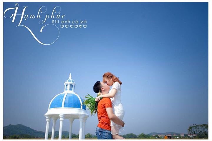 chụp ảnh cưới tại phim trường Rose Garden Bắc Giang