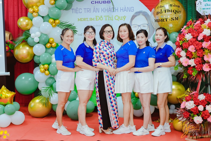 Ảnh chụp sự kiện buổi tri ân khách hàng của chị Quý - bảo hiểm Chubb Life