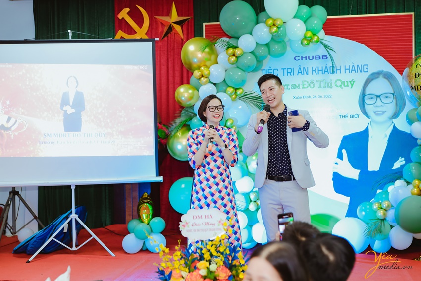 Ảnh chụp sự kiện buổi tri ân khách hàng của chị Quý - bảo hiểm Chubb Life