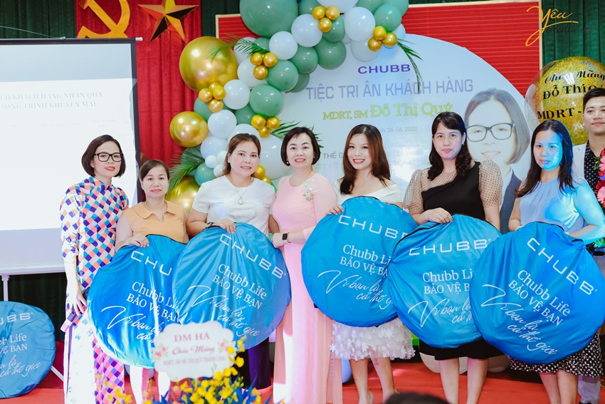 Ảnh chụp sự kiện buổi tri ân khách hàng của chị Quý - bảo hiểm Chubb Life