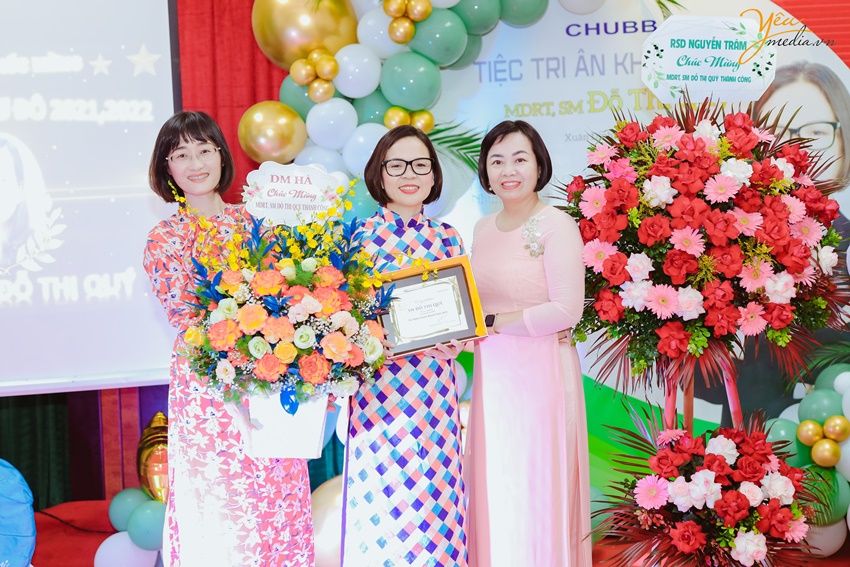 Ảnh chụp sự kiện buổi tri ân khách hàng của chị Quý - bảo hiểm Chubb Life