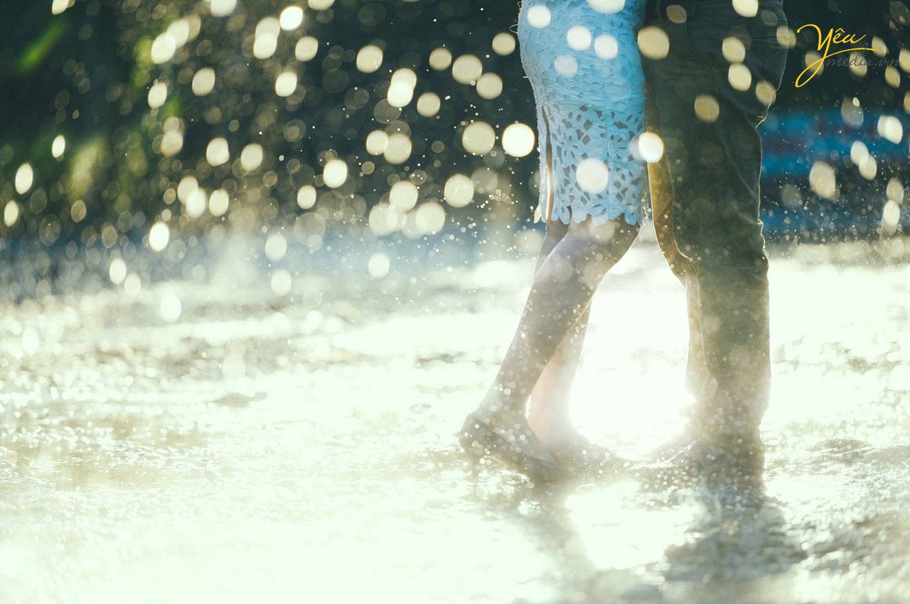 chụp ảnh cưới ở đường đeo và hồ nước