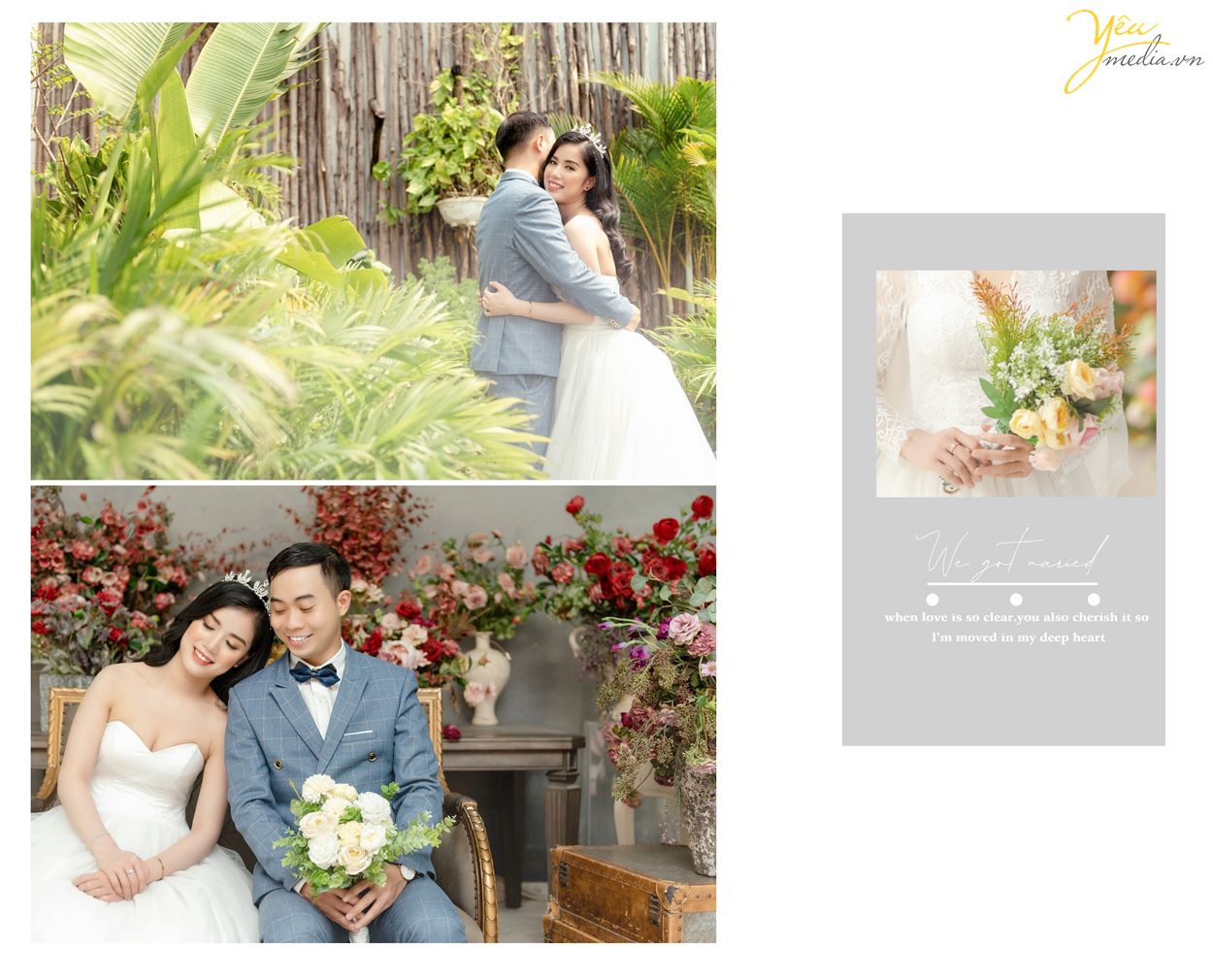 Album ảnh cưới đẹp ở Hà nội 2021 2022 book studio yêu media combo trọn gói