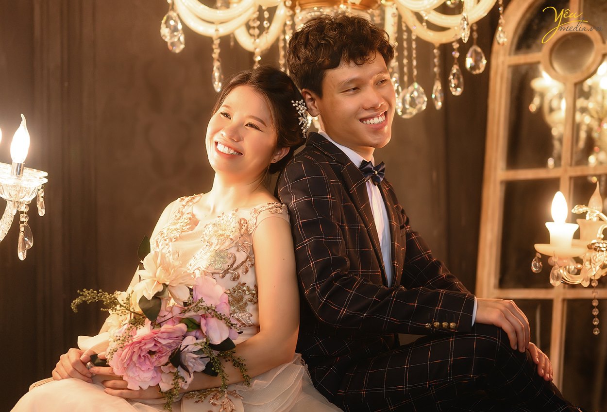 Album ảnh cưới ở phim trường Santorini Park nắng đẹp Hàn Quốc