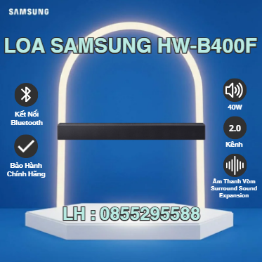Bộ Loa Thanh Samsung HW-B400F/XV 40W | Chính Hãng Samsung | Bảo Hành 12 Tháng