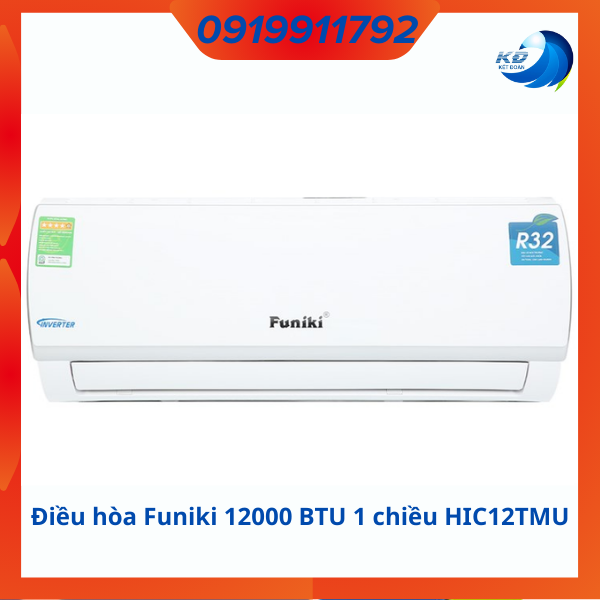 Điều hòa Funiki Inverter 12000 BTU 1 chiều HIC12TMU gas R-32 | Chính Hãng Funiki| Bảo Hành 24 Tháng