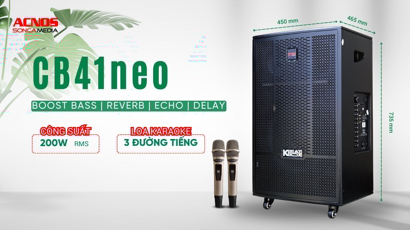 Loa Kéo Acnos Cb41neo | Chính Hãng Acnos | Bảo Hành 12 Tháng