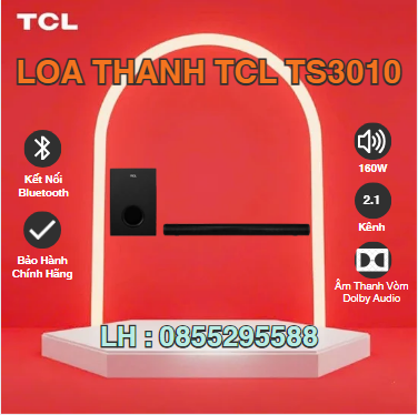 Loa Thanh Soundbar TCL TS3010 | Chính Hãng TCL | Bảo Hành 12 Tháng