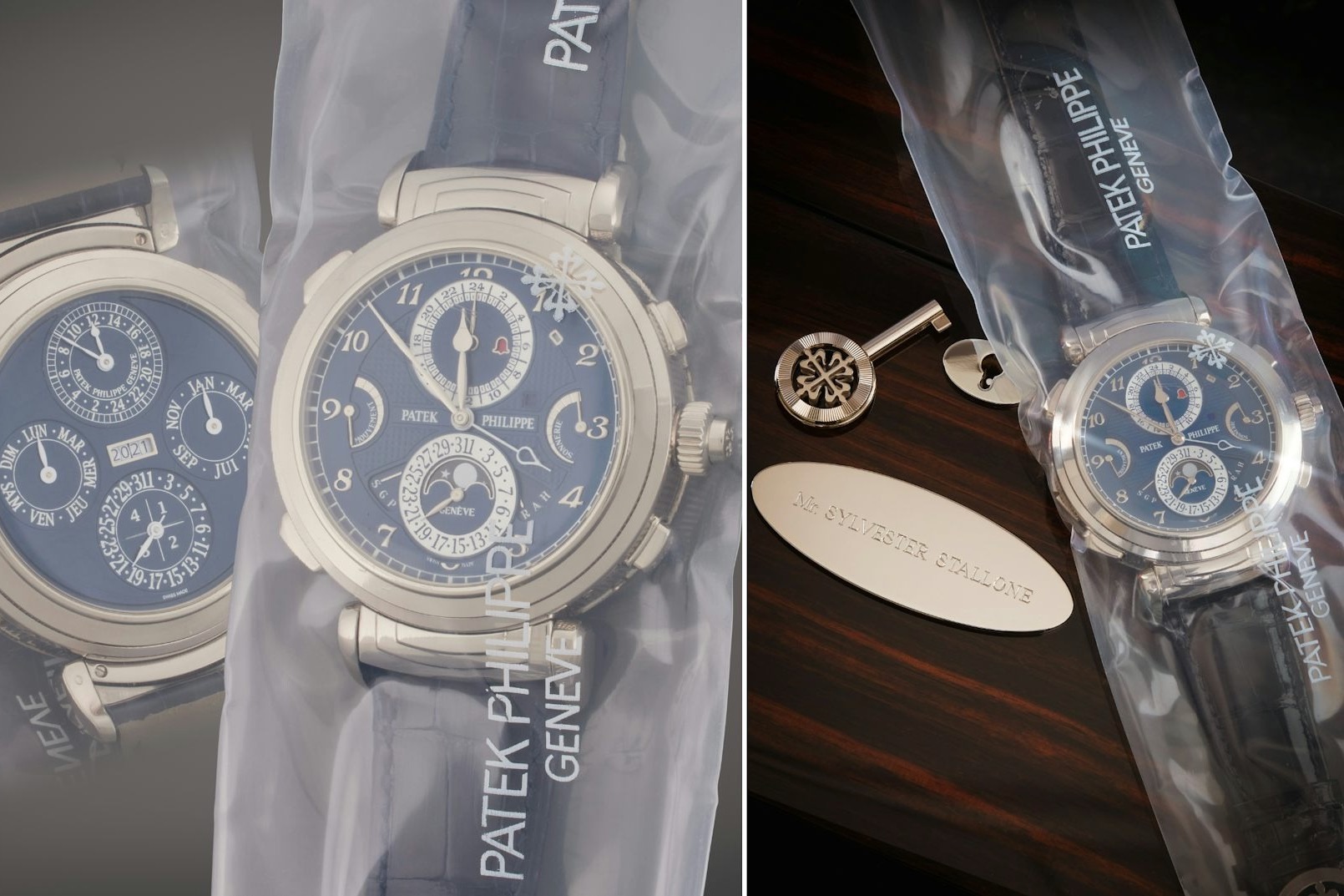 Đồng hồ Patek Philippe Grandmaster của diễn viên Sylvester Stallone được bán với giá 5,4 triệu USD và …