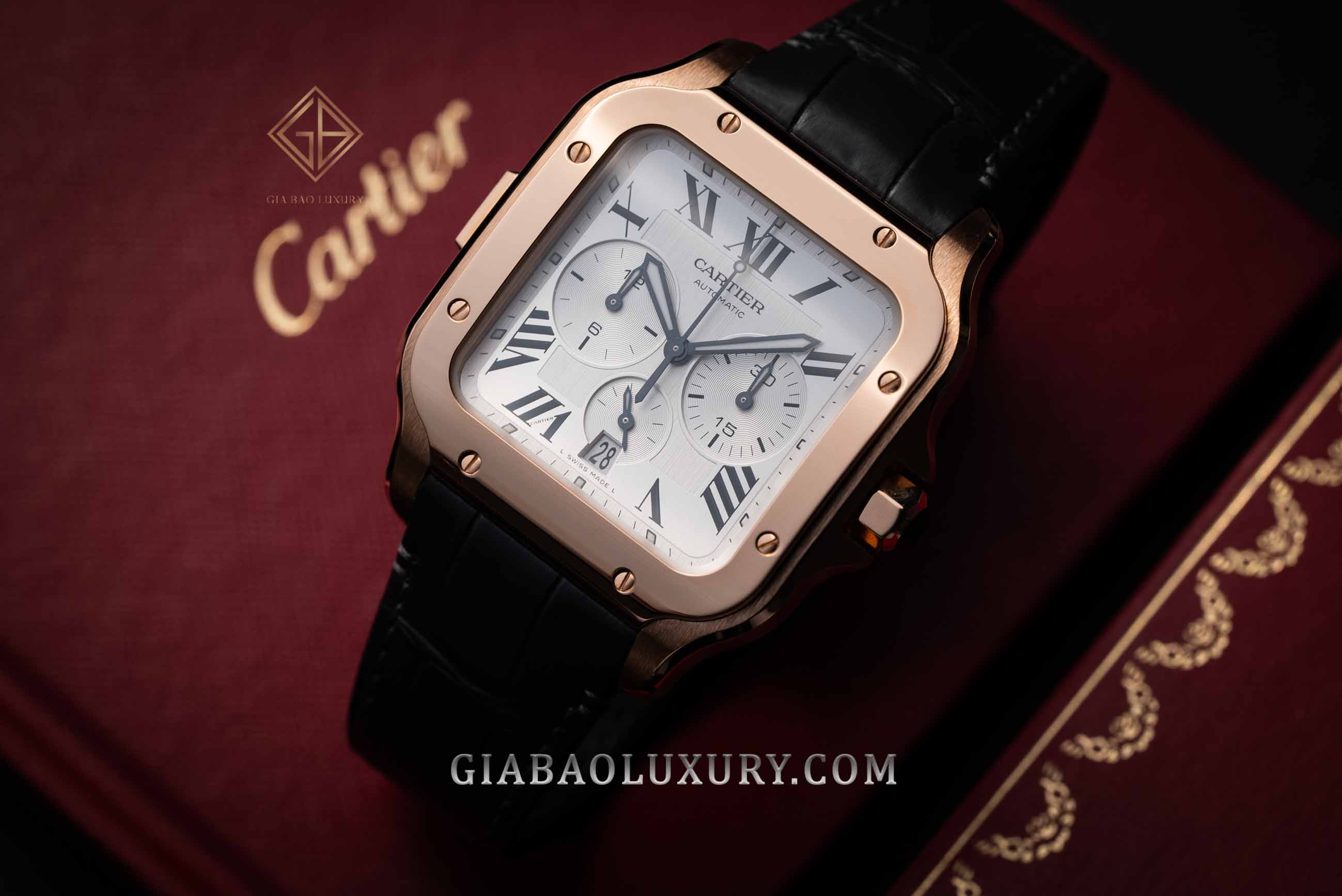 Review đồng hồ Cartier Santos De Cartier Chronograph