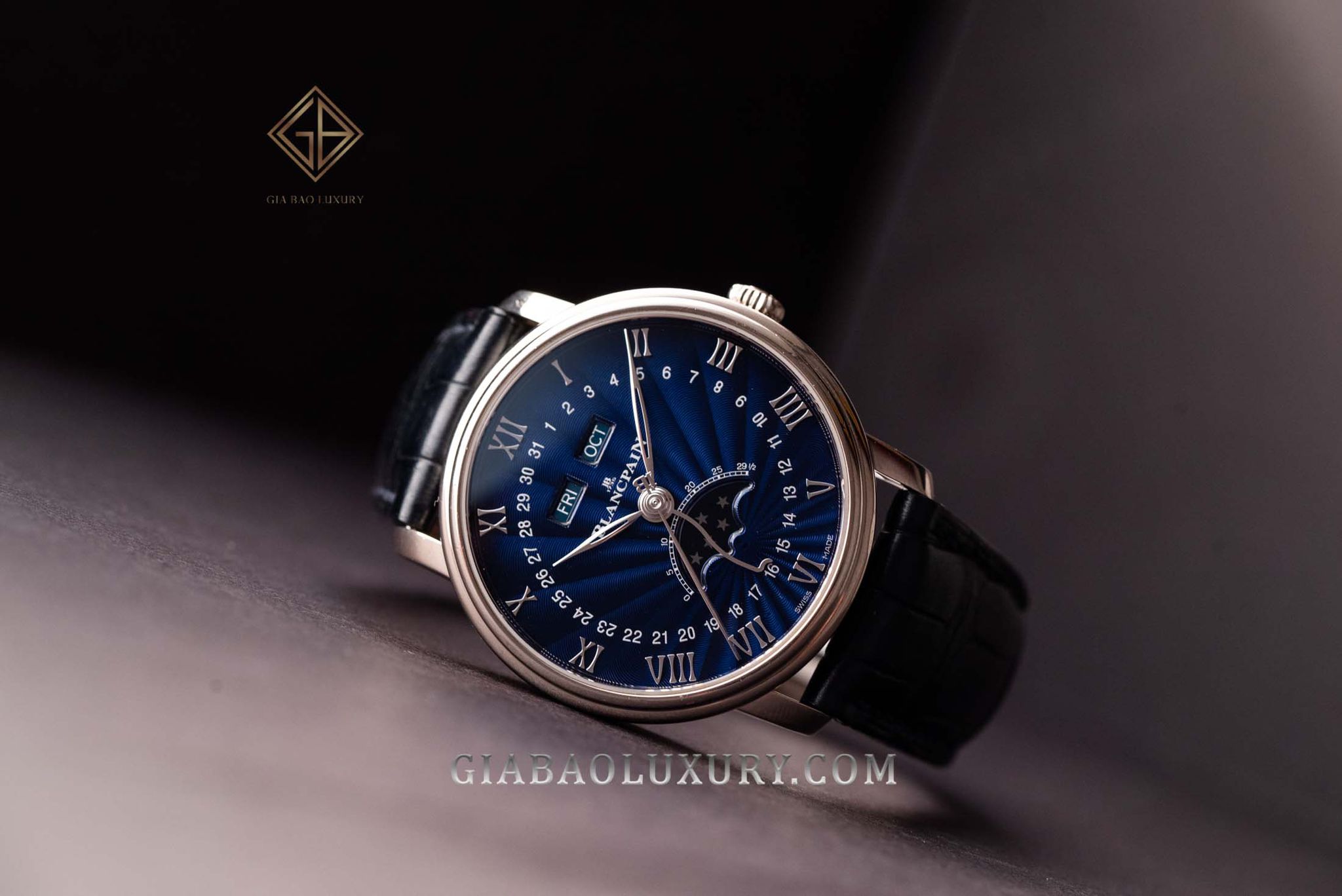 Review đồng hồ Blancpain Villeret Quantième Complet 6654-1529-55B