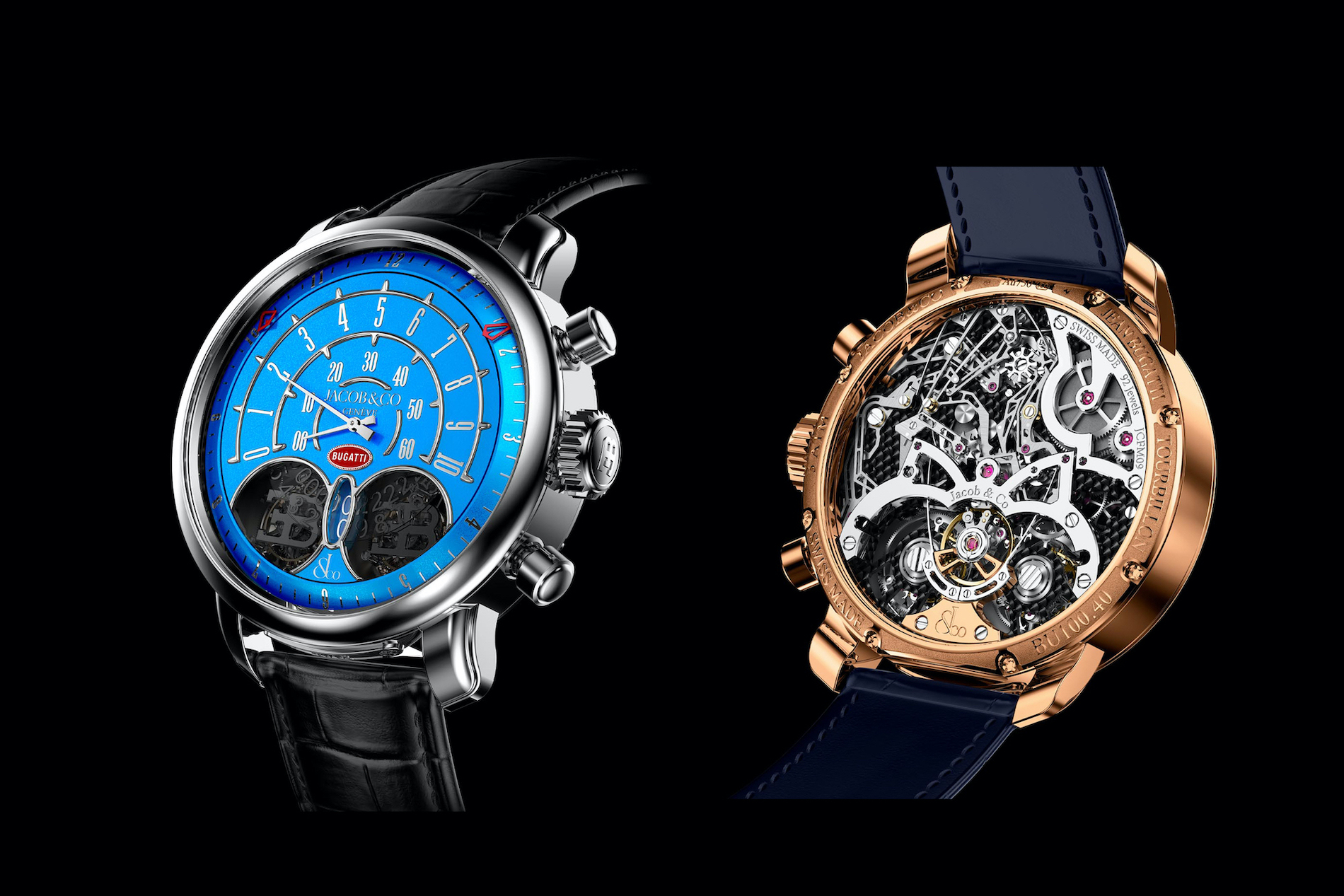 Đồng hồ Jacob & Co. Jean Bugatti Tourbillon Chronograph mới ra giá 250.000 USD