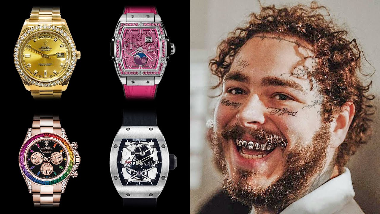 Post Malone và những mẫu đồng hồ hàng triệu đô của nam ca sĩ