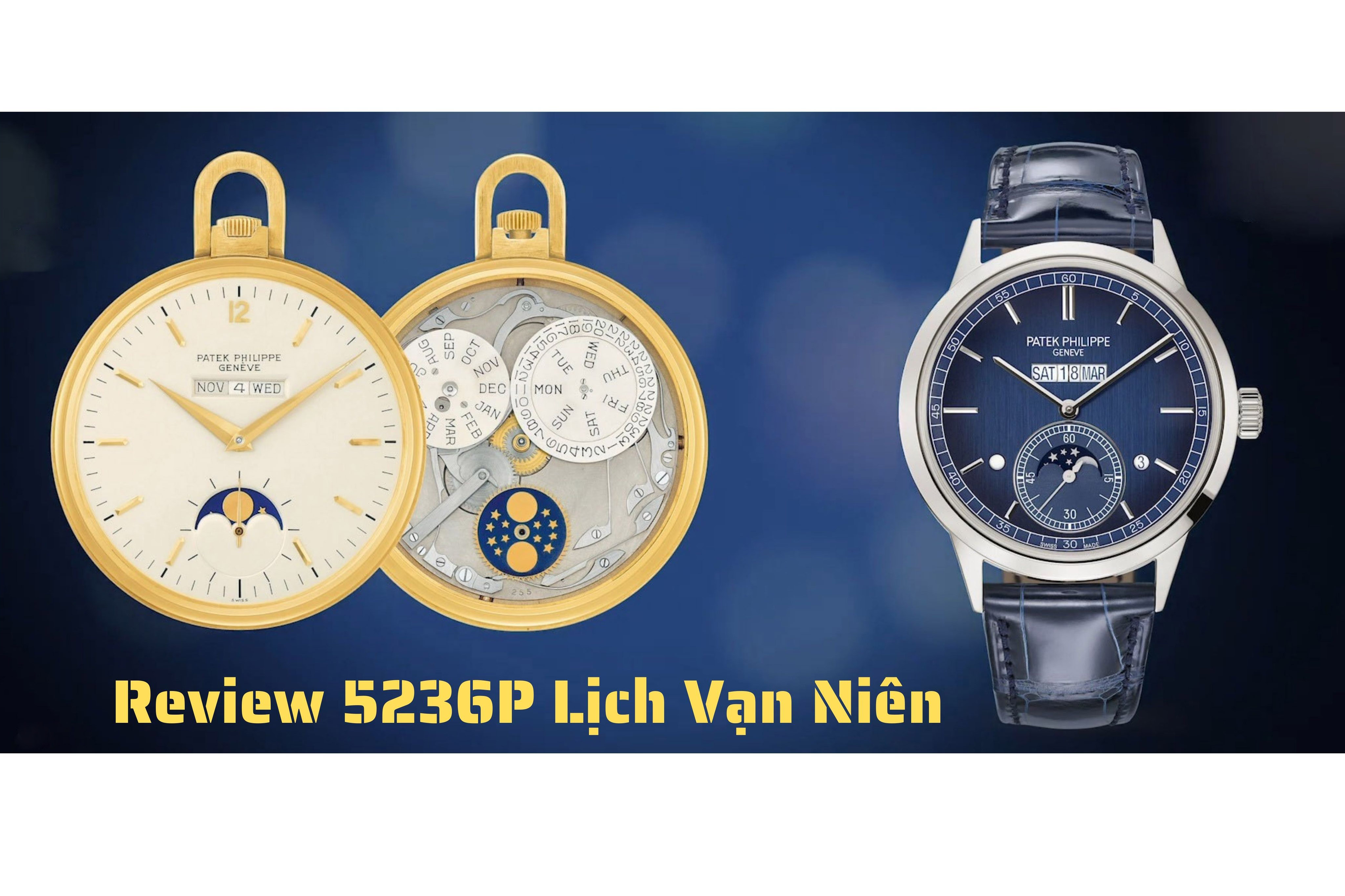 Patek Philippe 5236P Lịch Vạn Niên “Một Dòng”— Vẻ đẹp hiện đại hoàn hảo của lịch vạn niên