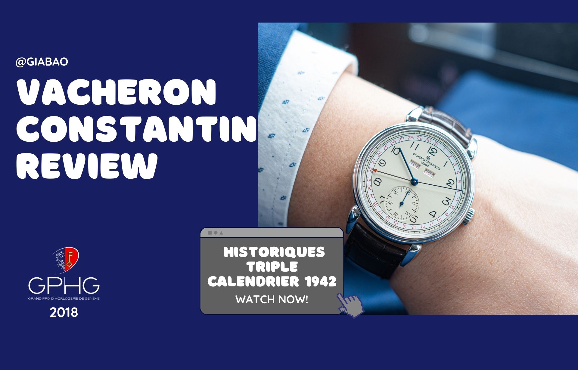 Vacheron Constantin Historiques Triple Calendar 1942 – Di Sản Thập Niên 1940 Giao Hòa Hiện Đại