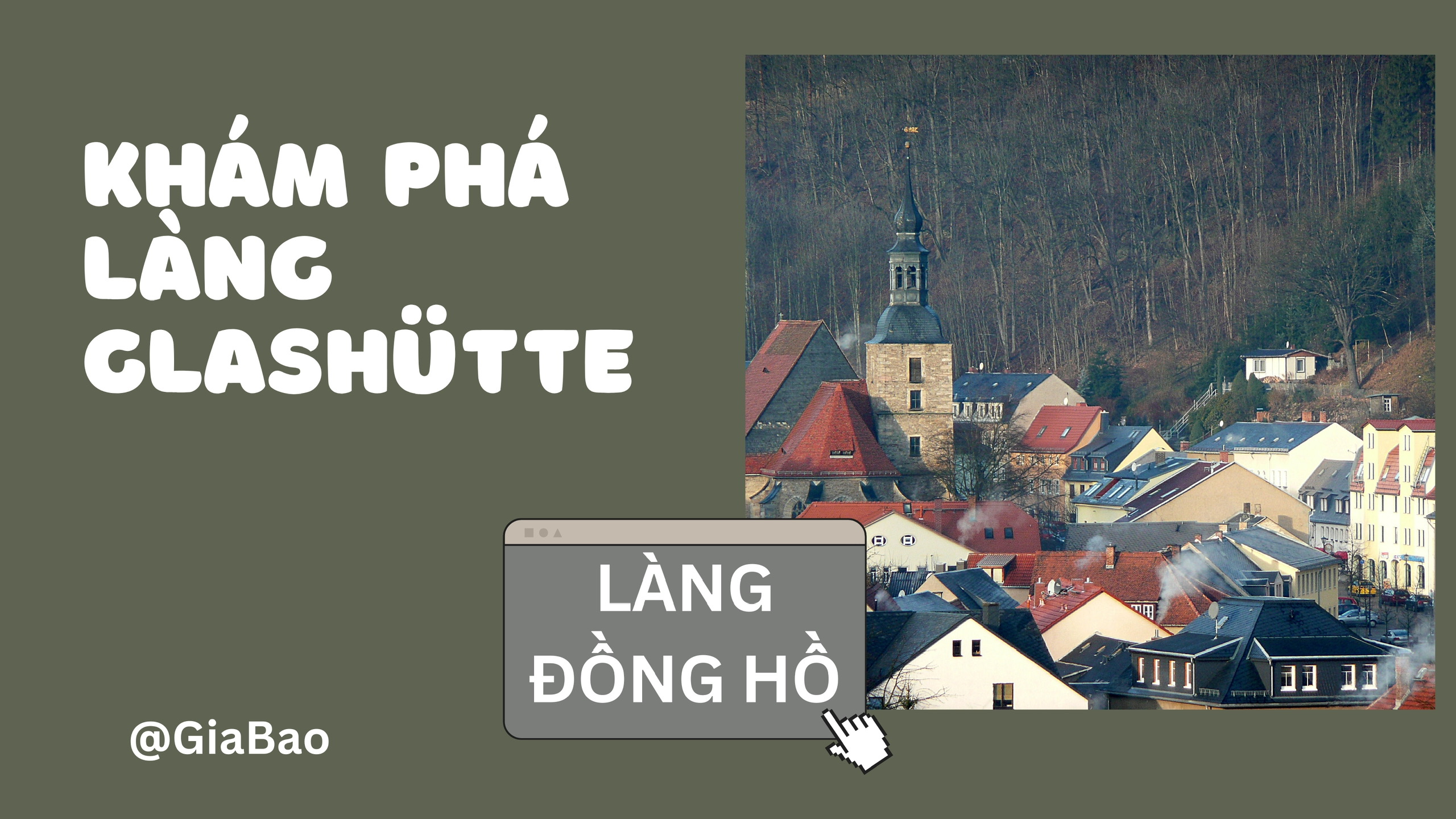 “Tất tần tật” về làng nghề đồng hồ danh tiếng GLASHÜTTE