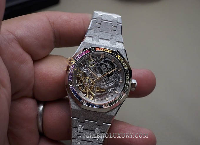 Đồng Hồ Audemars Piguet Royal Oak Skeleton Frosted 15468BC.YG.1259BC.01