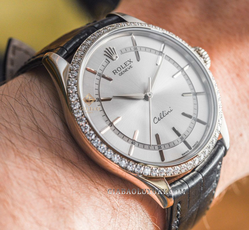 Đồng Hồ Rolex Cellini Time 50609RBR Mặt Số Bạc