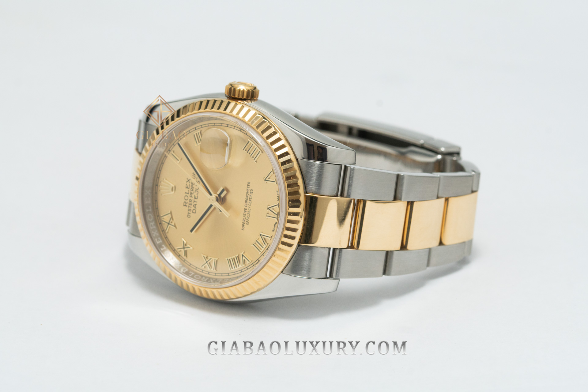 Đồng hồ Rolex Datejust 36 116233 Mặt Số Champagne Cọc La Mã