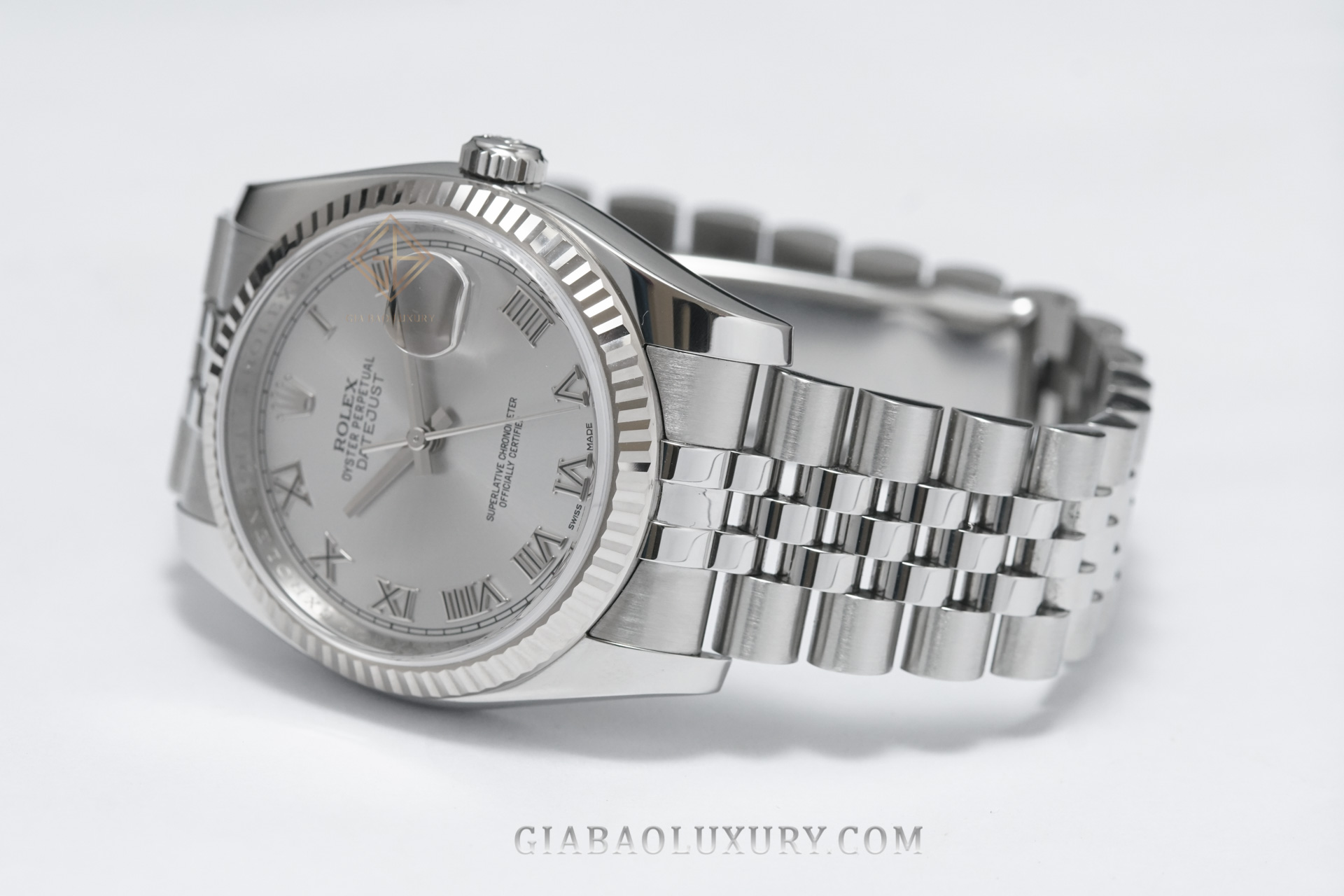 Đồng Hồ Rolex Datejust 36 116234 Mặt Số Bạc Cọc Số La Mã