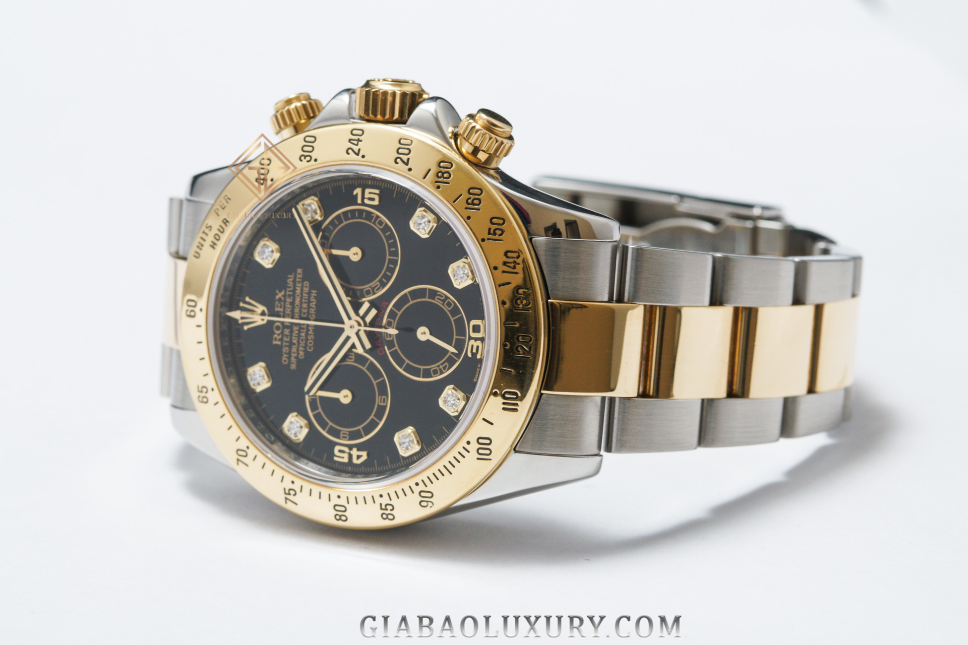 Đồng hồ Rolex Cosmograph Daytona 116523 Mặt số Đen