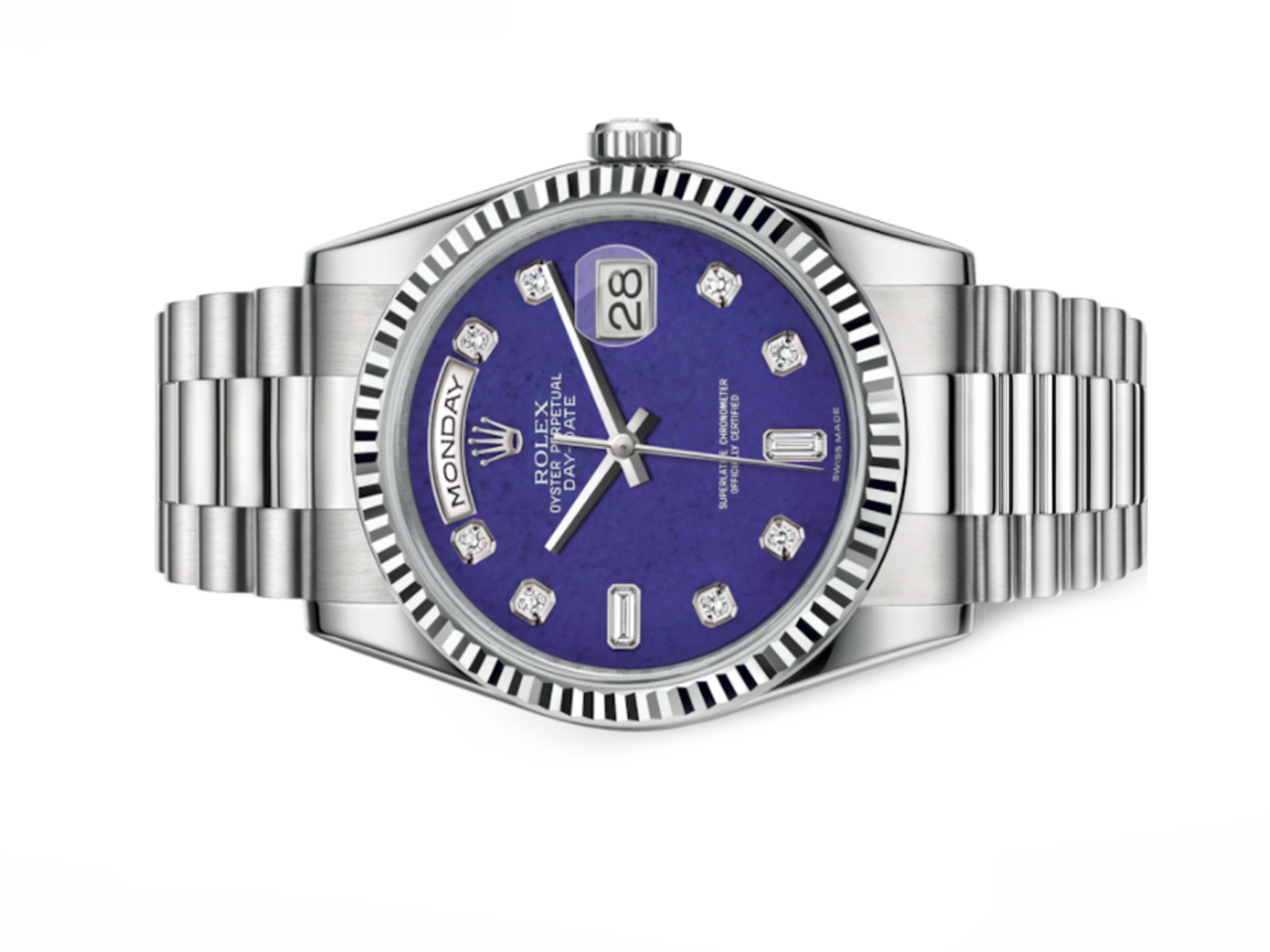 Đồng Hồ Rolex Day Date 36 118239 Mặt Số Ngọc Lưu Ly
