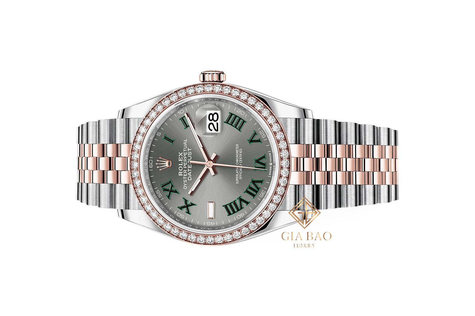 Đồng Hồ Rolex Datejust 36 126281RBR Mặt Số Wimbledon