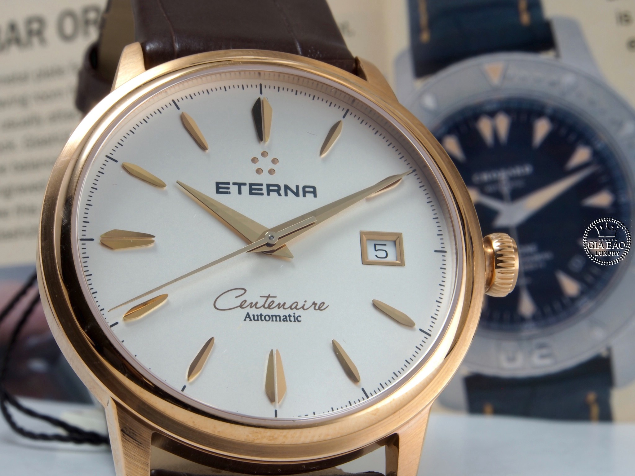 Đồng Hồ Eterna Men's 2960.69  'Heritage Centenaire' Rose Gold Automatic