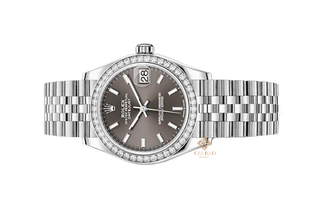 Đồng Hồ Rolex Datejust 31 278384RBR Mặt Số Xám Cọc Số Dạ Quang