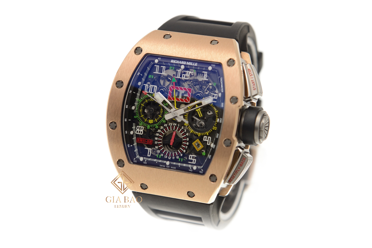 Đồng Hồ Richard Mille RM011-02 Vàng Hồng Và Titanium