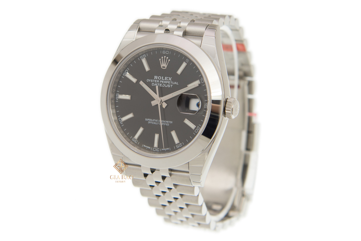 Đồng Hồ Rolex Datejust 41 126300 Mặt Số Đen