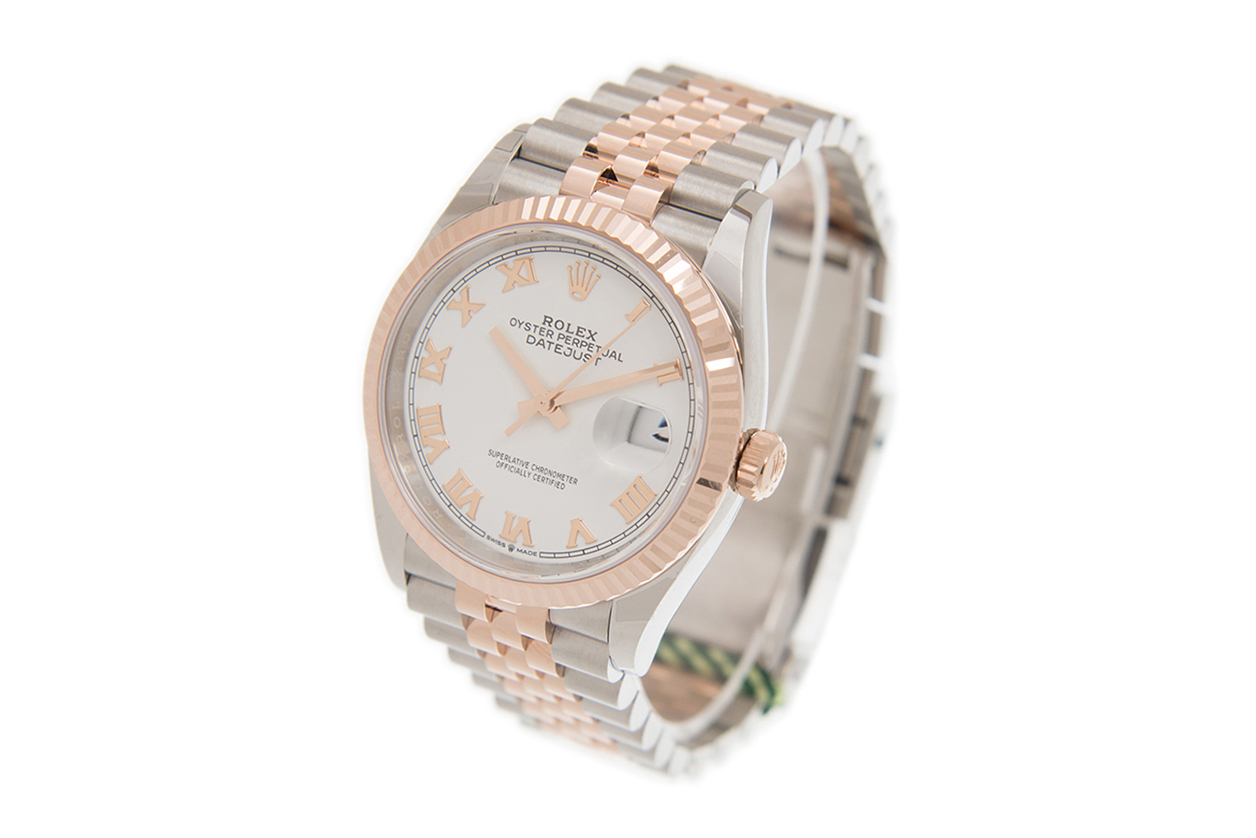 Đồng Hồ Rolex Datejust 36 126231 Mặt Số Trắng Cọc Số La Mã