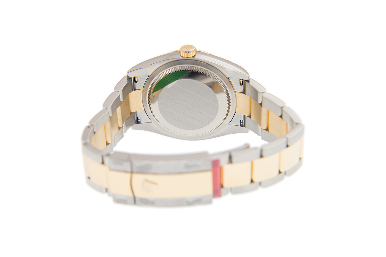 Đồng Hồ Rolex Datejust 36 126233 Mặt Số Xanh Oliu Cọc Số La Mã Nạm Kim Cương Dây Đeo Oyster