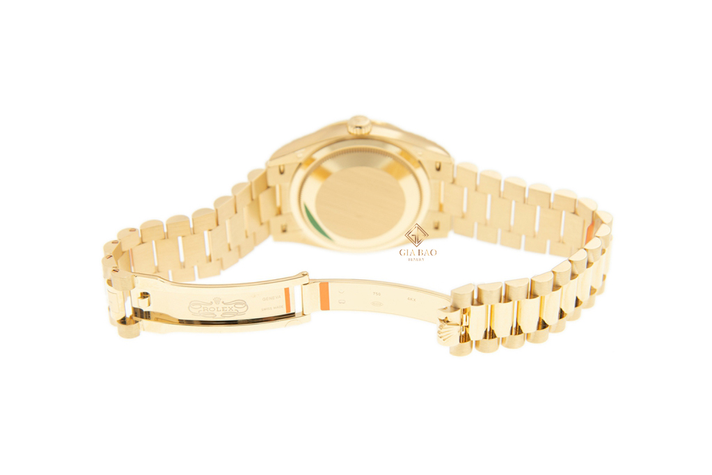Đồng Hồ Rolex Day-Date 36 128348RBR Mặt Số Xám Nạm Kim Cương
