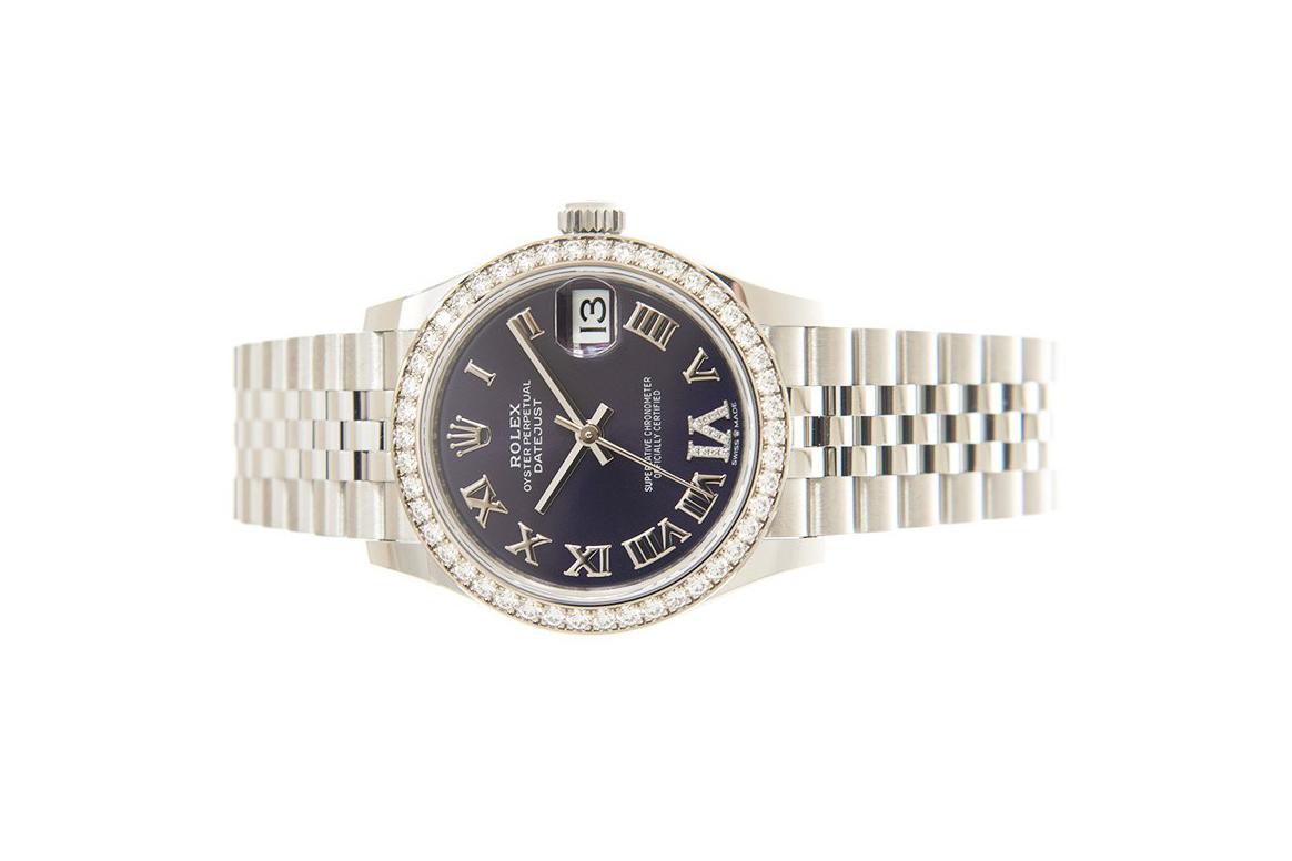 Đồng Hồ Rolex Datejust 31 278384RBR Mặt Số Tím Cọc Số La Mã