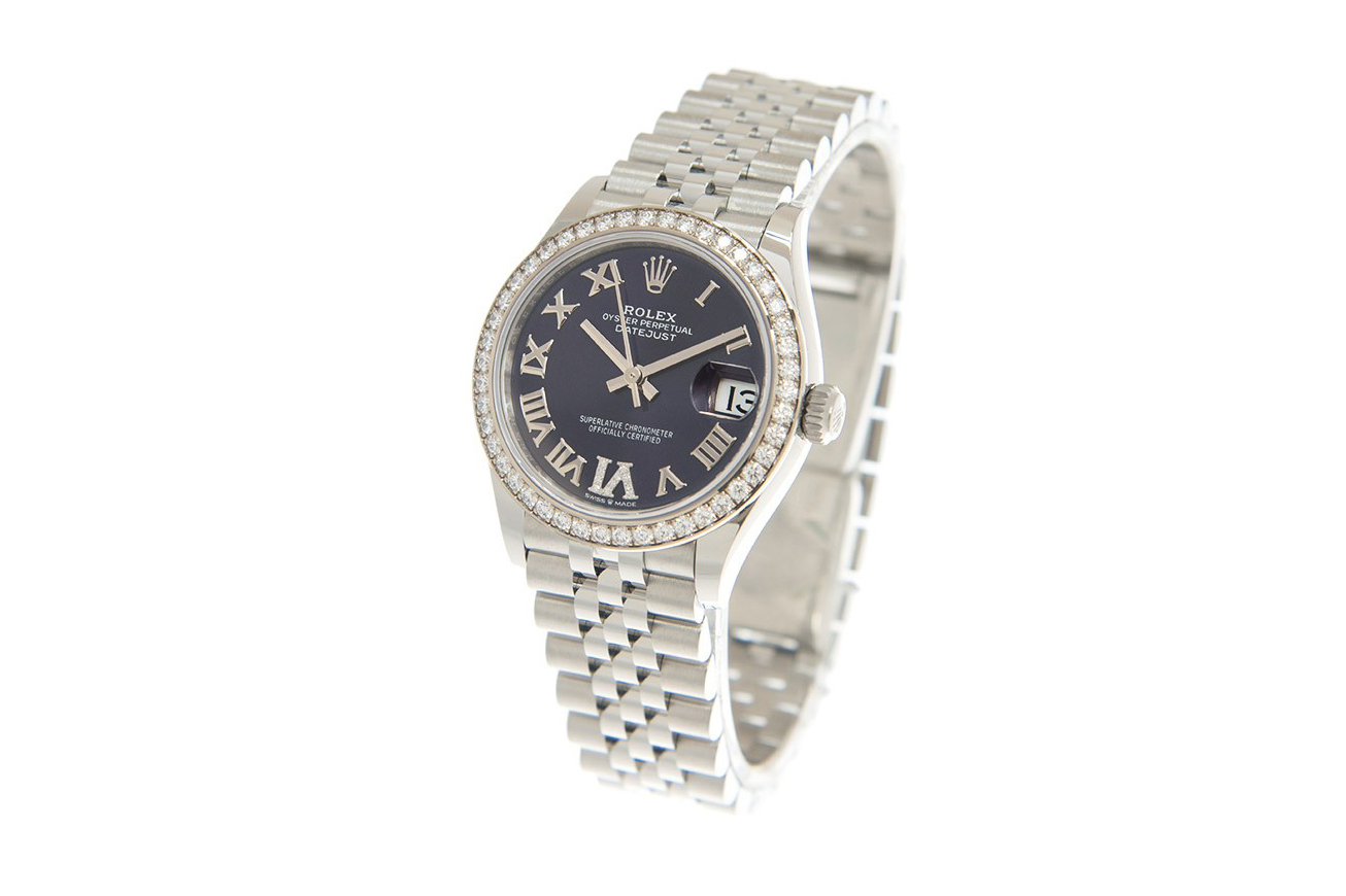 Đồng Hồ Rolex Datejust 31 278384RBR Mặt Số Tím Cọc Số La Mã