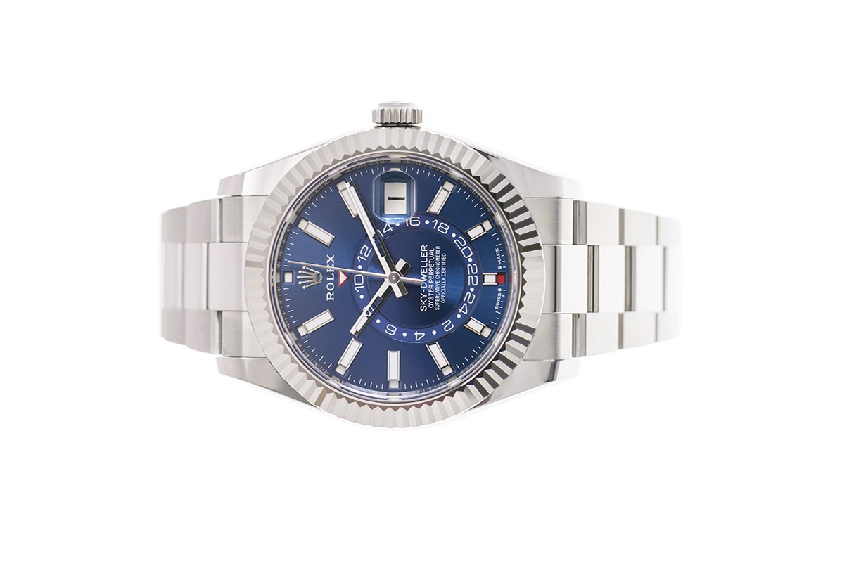 Đồng Hồ Rolex Sky Dweller 336934 Mặt Số Xanh Blue Dây Đeo Oyster