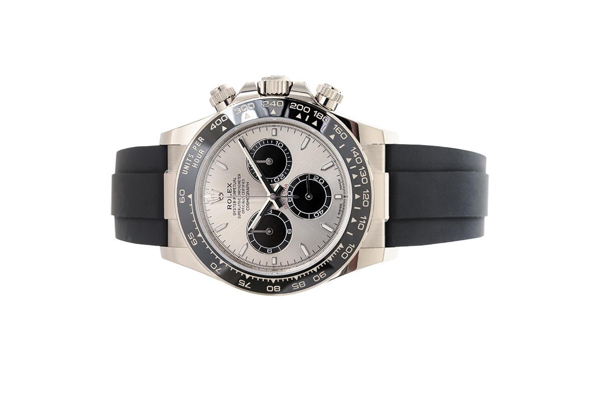 Đồng Hồ Rolex Cosmograph Daytona 126519LN Mặt Số Bạc Cọc Số Dạ Quang