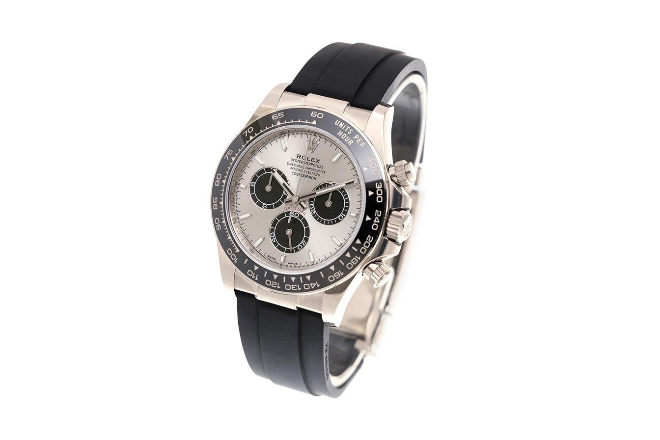 Đồng Hồ Rolex Cosmograph Daytona 126519LN Mặt Số Bạc Cọc Số Dạ Quang