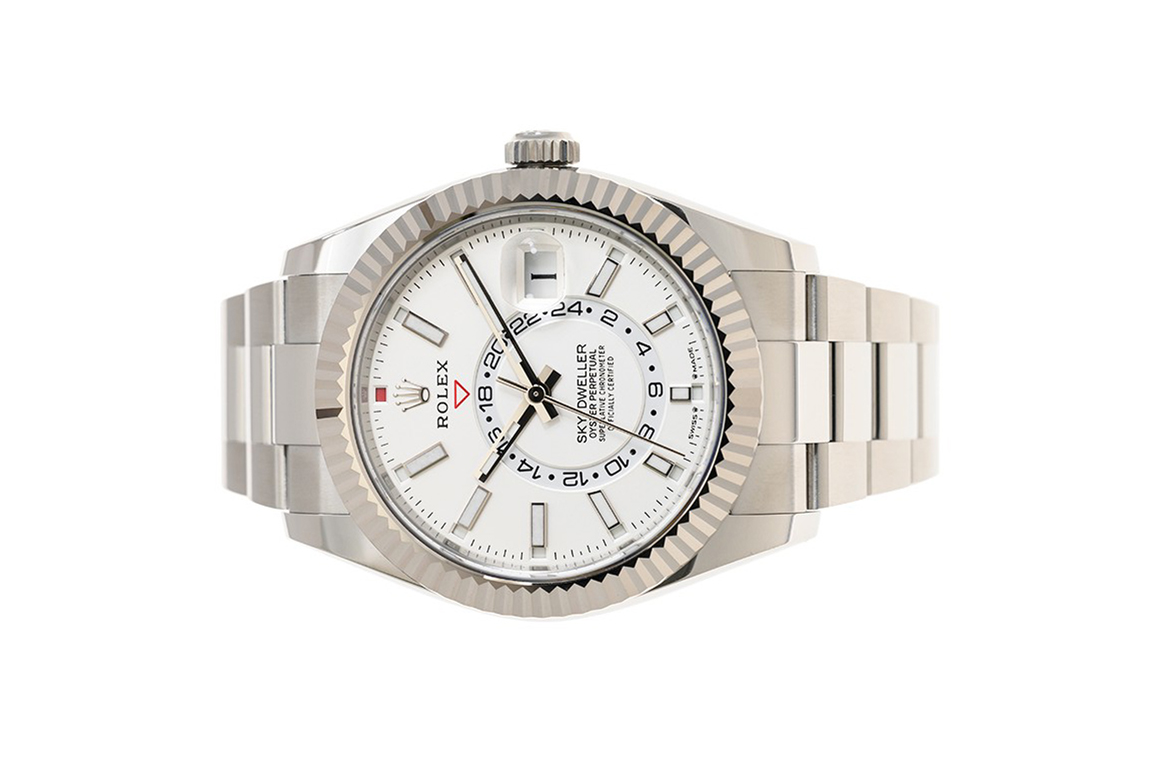 Đồng Hồ Rolex Sky Dweller 336934 Mặt Số Trắng Dây Đeo Oyster