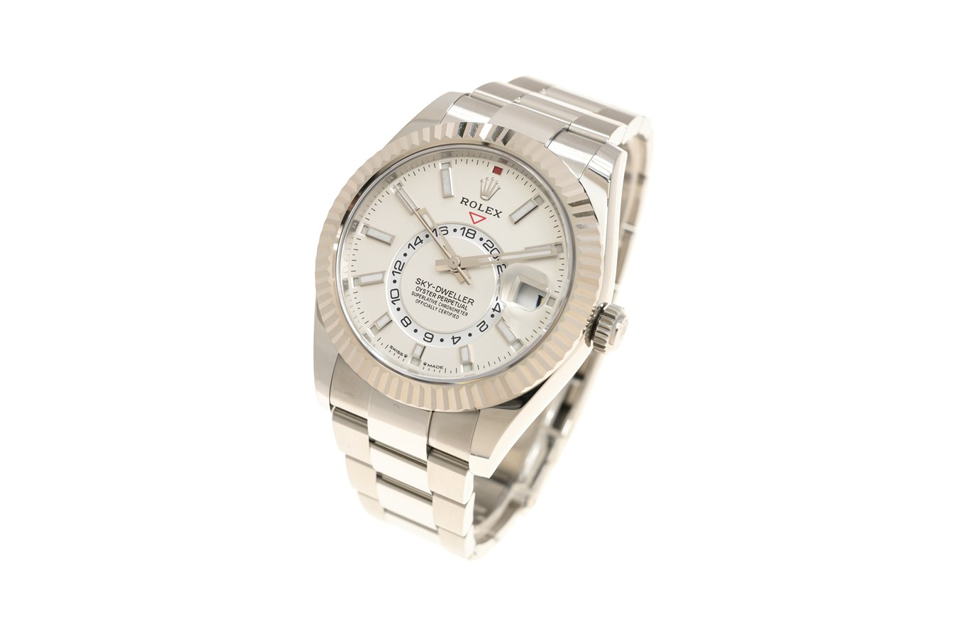 Đồng Hồ Rolex Sky Dweller 336934 Mặt Số Trắng Dây Đeo Oyster