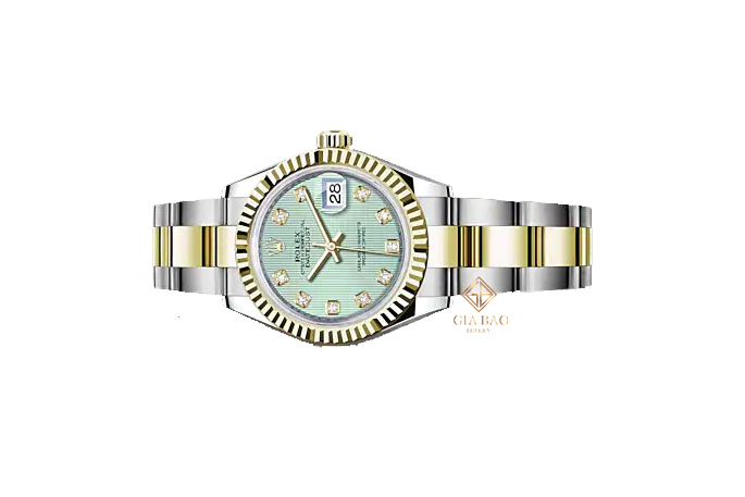 Đồng Hồ Rolex Lady-Datejust 28 279173 Mặt Số Xanh Nạm Kim Cương Dây Đeo Oyster